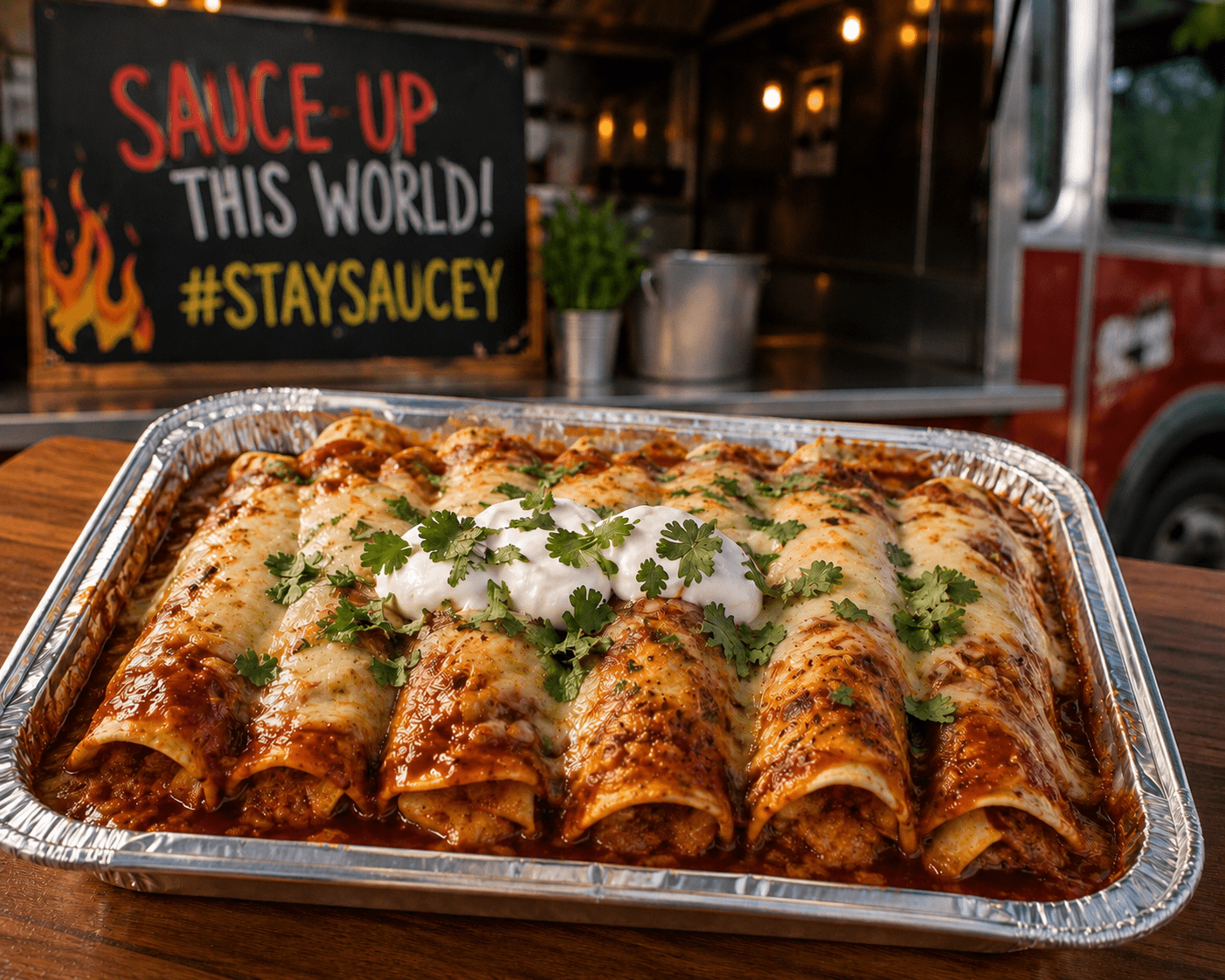 El Fuego Smoky Chicken Enchiladas
