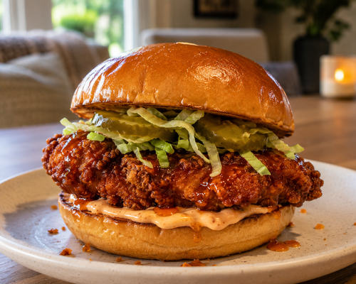 Lucifer Sweet Heat Crispy Chicken Sandwich