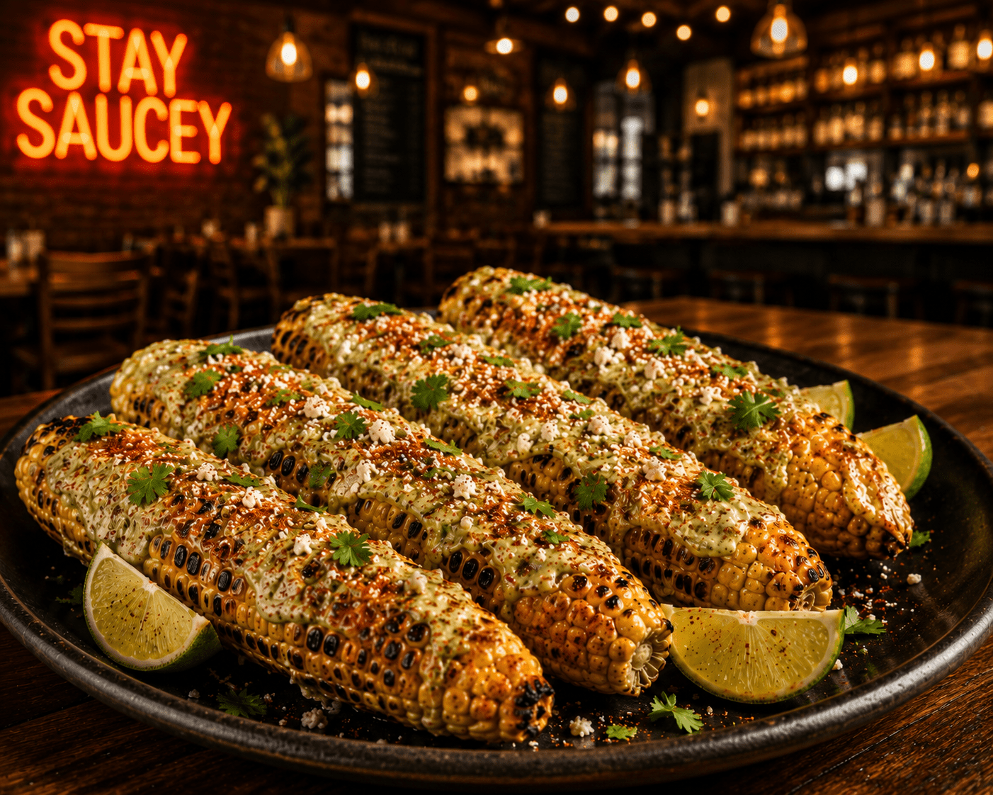 Green Goodness Grilled Street Corn