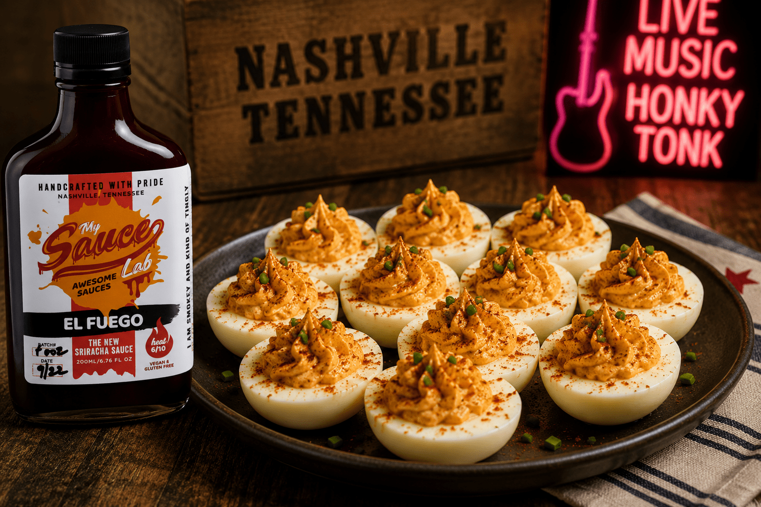 El Fuego Deviled Eggs