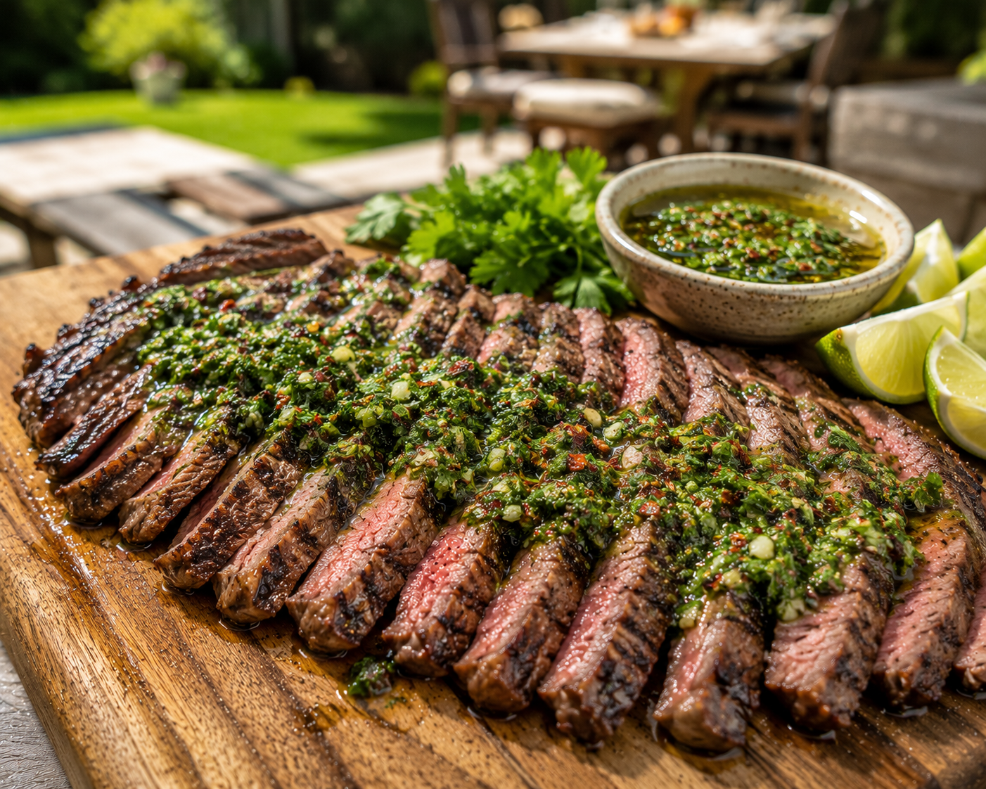 Green Goodness Chimichurri Grilled Steak