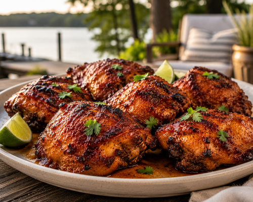 El Fuego Smoky Baked Chicken Thighs