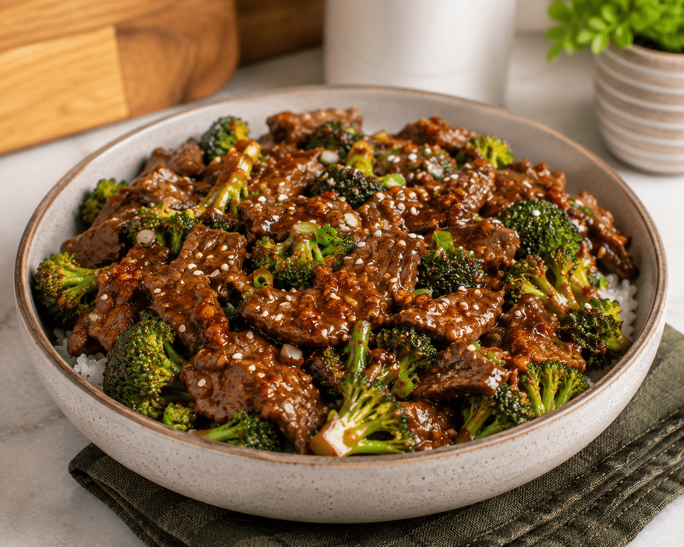 Schezwan Beef and Broccoli