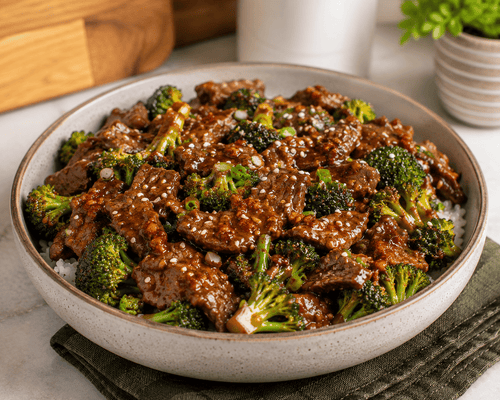 Schezwan Beef and Broccoli
