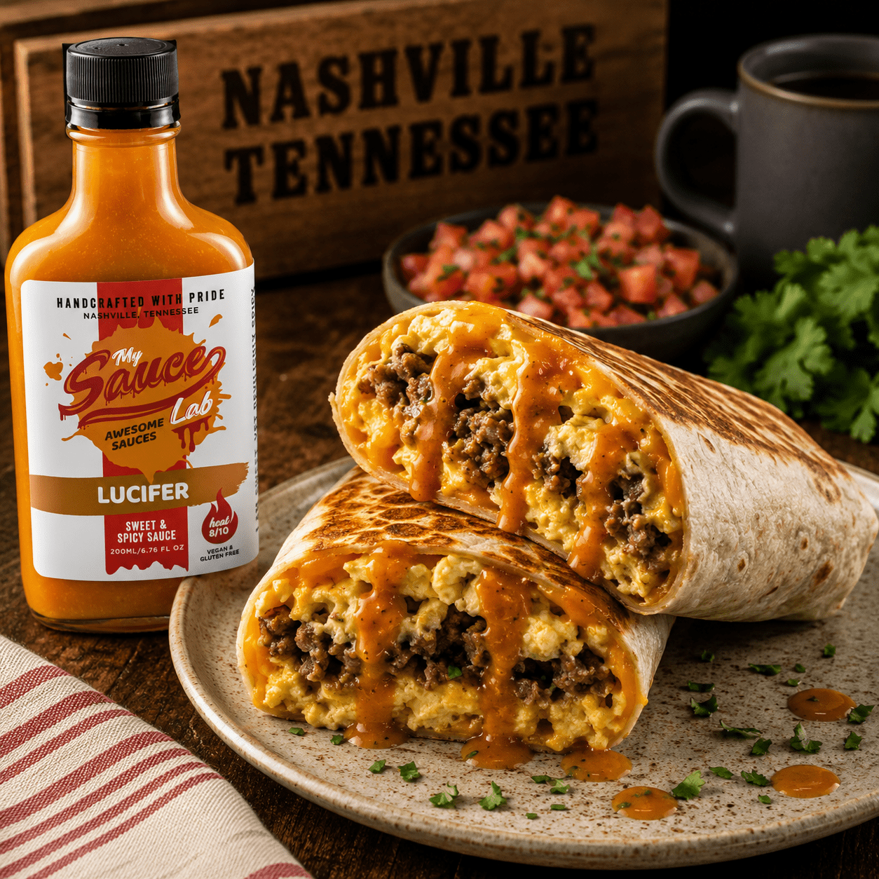 Lucifer Breakfast Burrito