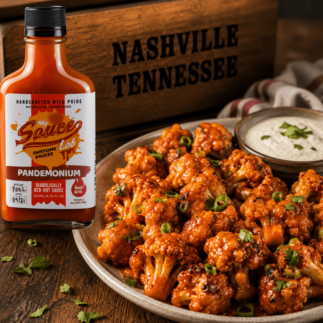 Pandemonium Buffalo Cauliflower Bites